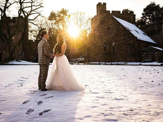 Zach and Charlotte&apos;s Wedding in Peckforton, Cheshire 30
