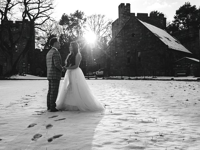 Zach and Charlotte&apos;s Wedding in Peckforton, Cheshire 31