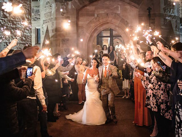 Zach and Charlotte&apos;s Wedding in Peckforton, Cheshire 34