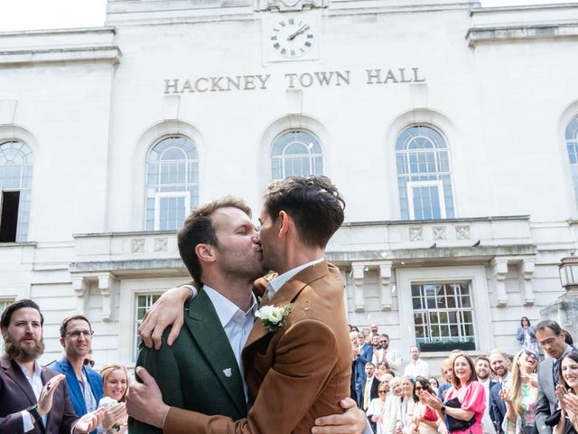 David and Joe's Wedding in London - East, East London 173