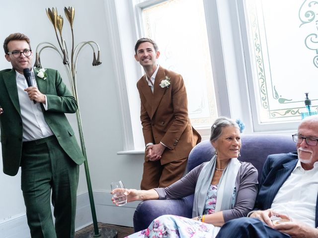 David and Joe's Wedding in London - East, East London 337
