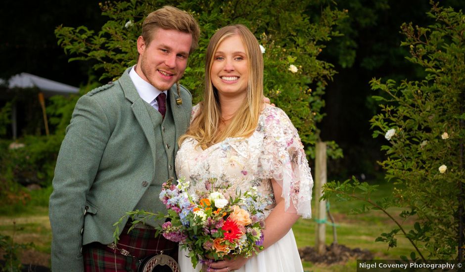 George and Emily's Wedding in Angus, Perthshire