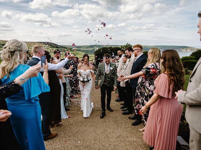 Jack and Ashleigh's Wedding in Ravenscar, North Yorkshire 31