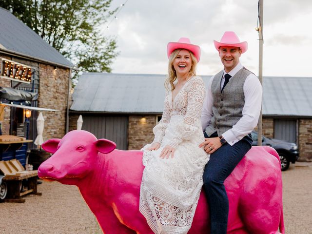 Simon and Ellie's Wedding in Brecon, Powys 87
