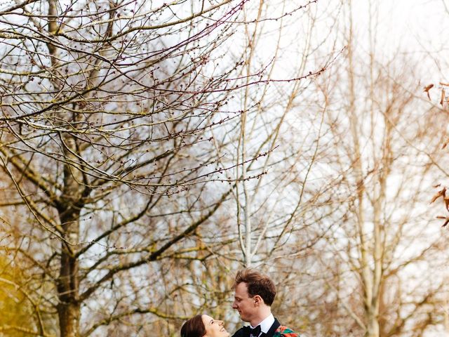 Groom and Bride&apos;s Wedding in Royston, Cambridgeshire 53