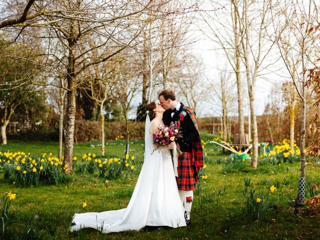 Groom and Bride&apos;s Wedding in Royston, Cambridgeshire 54