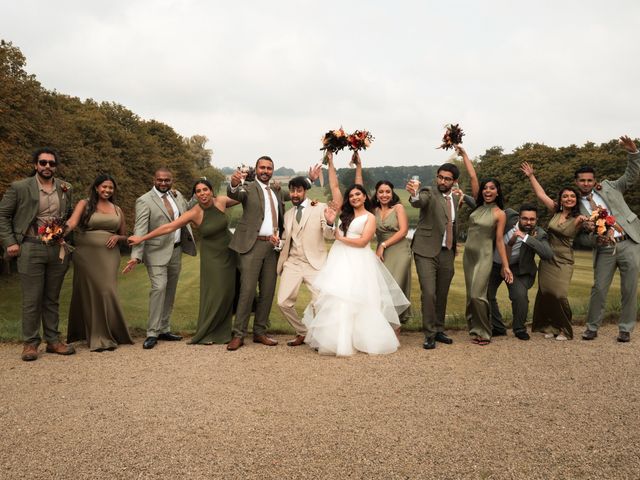 Vinay and Kejal's Wedding in Kelmarsh Hall, Northamptonshire 13