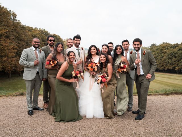 Vinay and Kejal's Wedding in Kelmarsh Hall, Northamptonshire 14