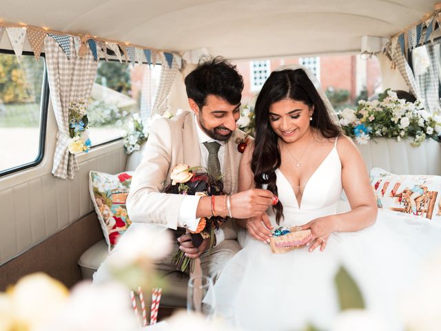 Vinay and Kejal's Wedding in Kelmarsh Hall, Northamptonshire 42