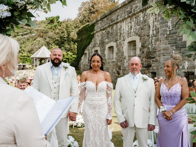 Jade and Richard's Wedding in Rame, Cornwall 16