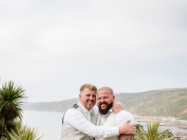 Jade and Richard's Wedding in Rame, Cornwall 31