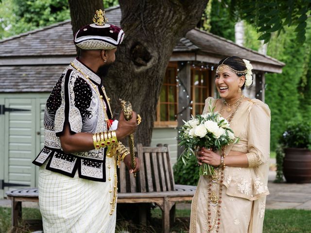 Asher and Aarathi's Wedding in Royston, Hertfordshire 14