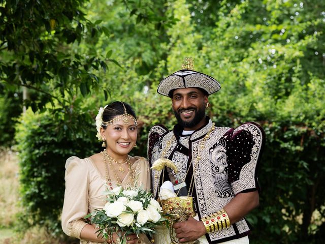 Asher and Aarathi's Wedding in Royston, Hertfordshire 17