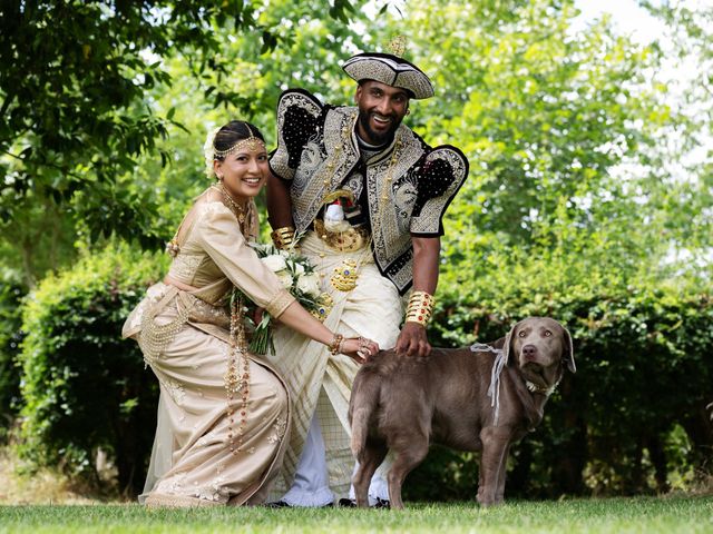 Asher and Aarathi's Wedding in Royston, Hertfordshire 20