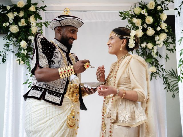 Asher and Aarathi's Wedding in Royston, Hertfordshire 43