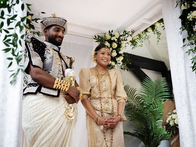 Asher and Aarathi's Wedding in Royston, Hertfordshire 48