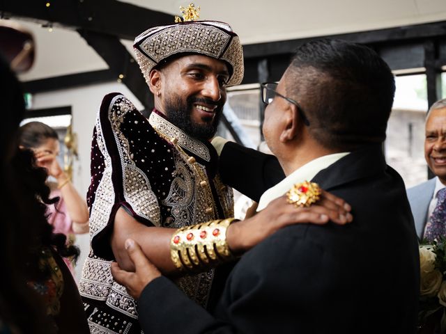 Asher and Aarathi's Wedding in Royston, Hertfordshire 53