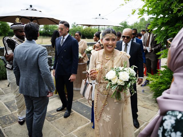 Asher and Aarathi's Wedding in Royston, Hertfordshire 54