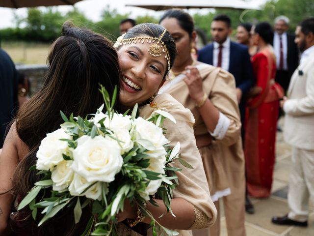 Asher and Aarathi's Wedding in Royston, Hertfordshire 56