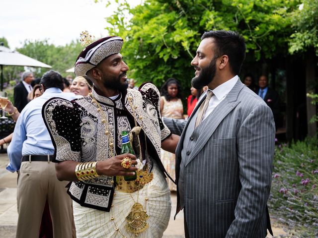 Asher and Aarathi's Wedding in Royston, Hertfordshire 57