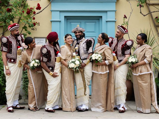 Asher and Aarathi's Wedding in Royston, Hertfordshire 60