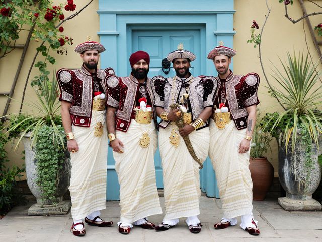 Asher and Aarathi's Wedding in Royston, Hertfordshire 61