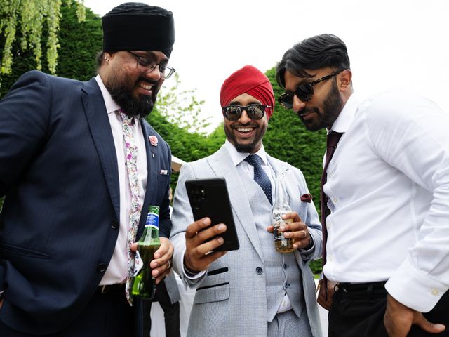 Asher and Aarathi's Wedding in Royston, Hertfordshire 64