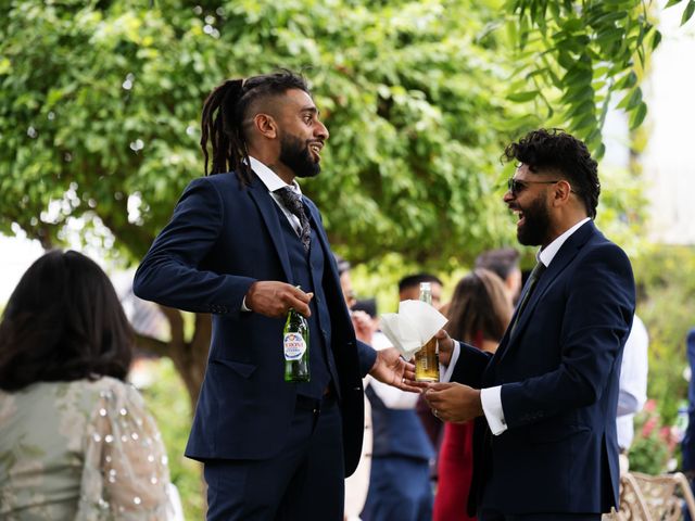 Asher and Aarathi's Wedding in Royston, Hertfordshire 65