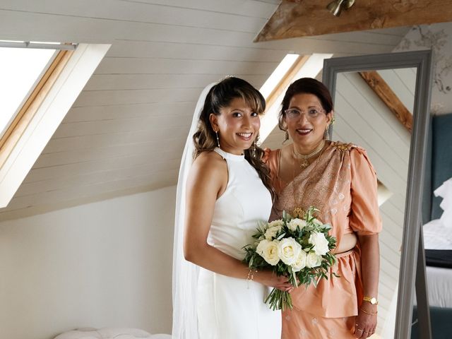 Asher and Aarathi's Wedding in Royston, Hertfordshire 76