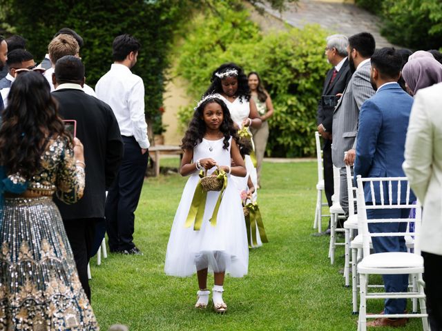 Asher and Aarathi's Wedding in Royston, Hertfordshire 83