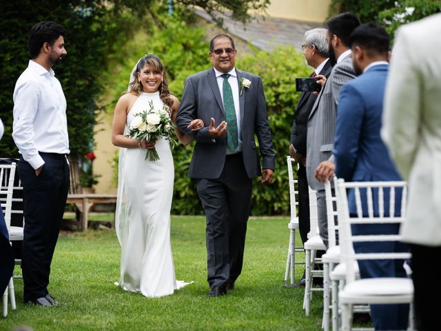Asher and Aarathi's Wedding in Royston, Hertfordshire 85