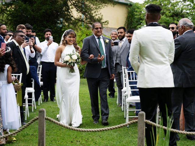 Asher and Aarathi's Wedding in Royston, Hertfordshire 86
