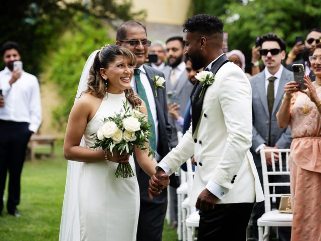 Asher and Aarathi's Wedding in Royston, Hertfordshire 87