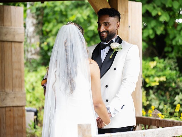 Asher and Aarathi's Wedding in Royston, Hertfordshire 90