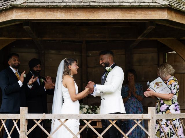 Asher and Aarathi's Wedding in Royston, Hertfordshire 92