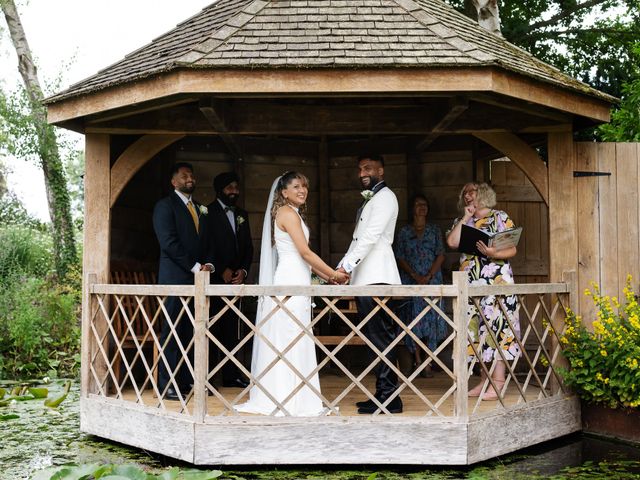 Asher and Aarathi's Wedding in Royston, Hertfordshire 93