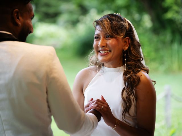 Asher and Aarathi's Wedding in Royston, Hertfordshire 95