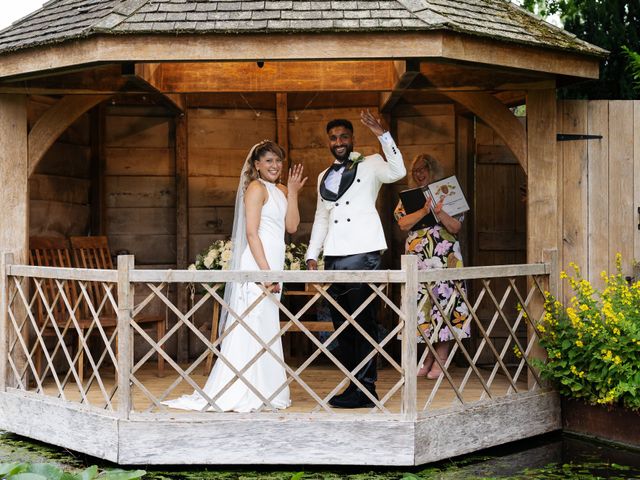 Asher and Aarathi's Wedding in Royston, Hertfordshire 96