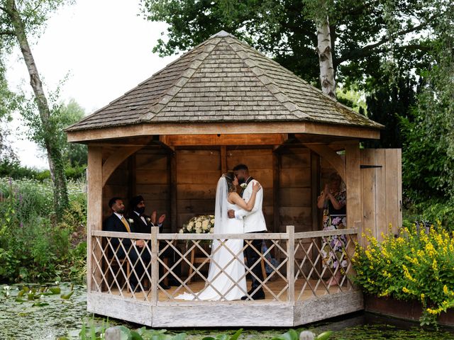 Asher and Aarathi's Wedding in Royston, Hertfordshire 98