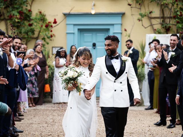 Asher and Aarathi's Wedding in Royston, Hertfordshire 110
