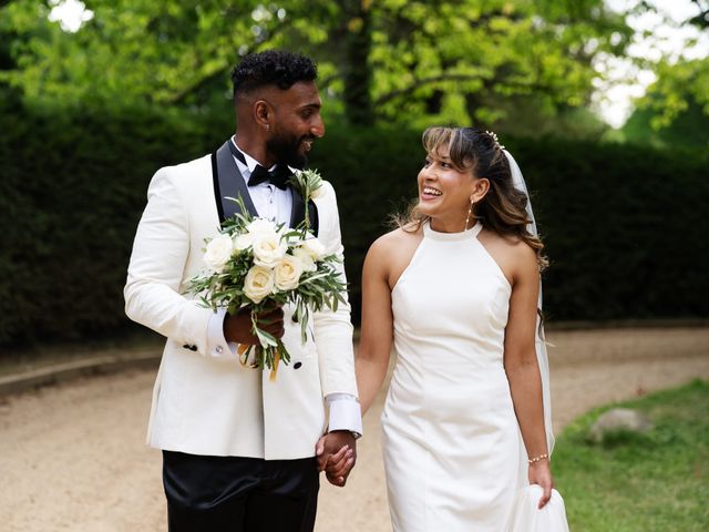 Asher and Aarathi's Wedding in Royston, Hertfordshire 126