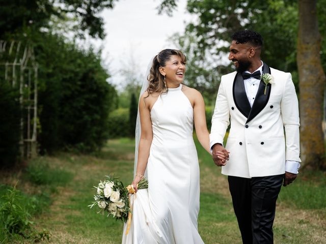 Asher and Aarathi's Wedding in Royston, Hertfordshire 138