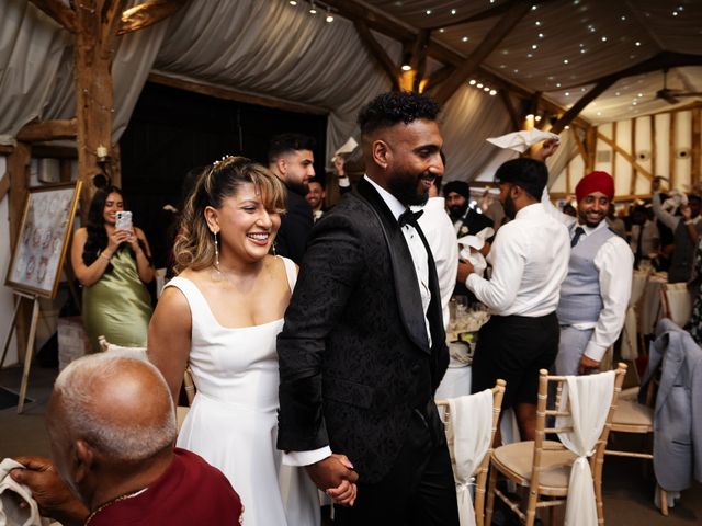 Asher and Aarathi's Wedding in Royston, Hertfordshire 158