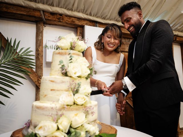 Asher and Aarathi's Wedding in Royston, Hertfordshire 160