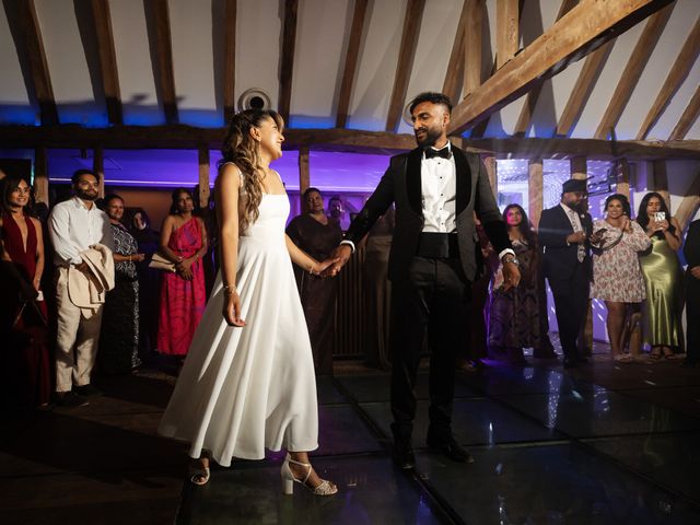 Asher and Aarathi's Wedding in Royston, Hertfordshire 186