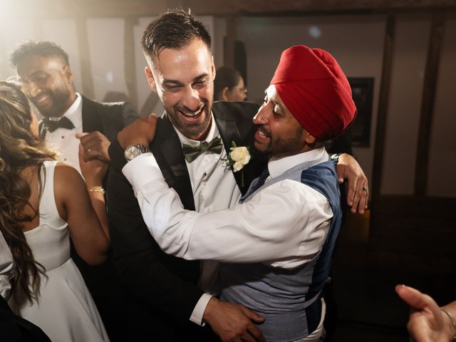 Asher and Aarathi's Wedding in Royston, Hertfordshire 189