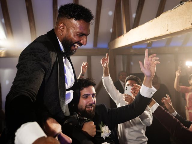 Asher and Aarathi's Wedding in Royston, Hertfordshire 197