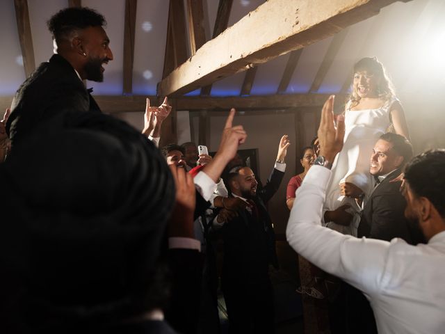 Asher and Aarathi's Wedding in Royston, Hertfordshire 198