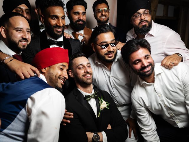Asher and Aarathi's Wedding in Royston, Hertfordshire 201