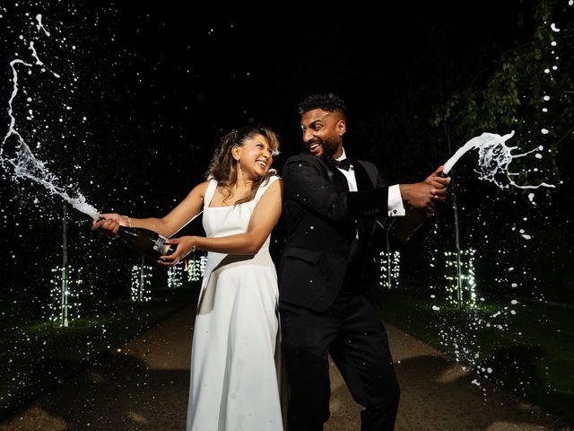 Asher and Aarathi's Wedding in Royston, Hertfordshire 202